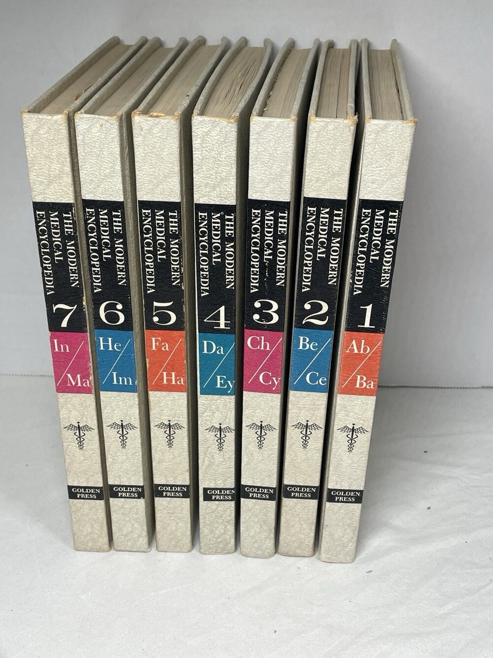 The Modern Medical Encyclopedia Set Volumes 1-7 Hardcovers VTG 1965 Fold Outs